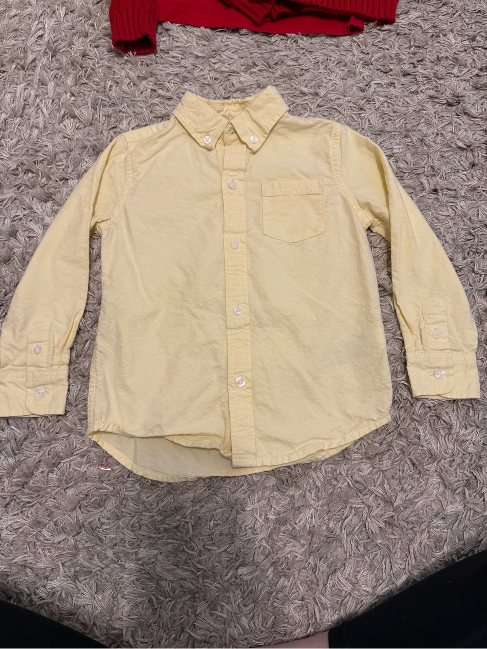 Janie and Jack Pale Yellow Button-Down Shirt